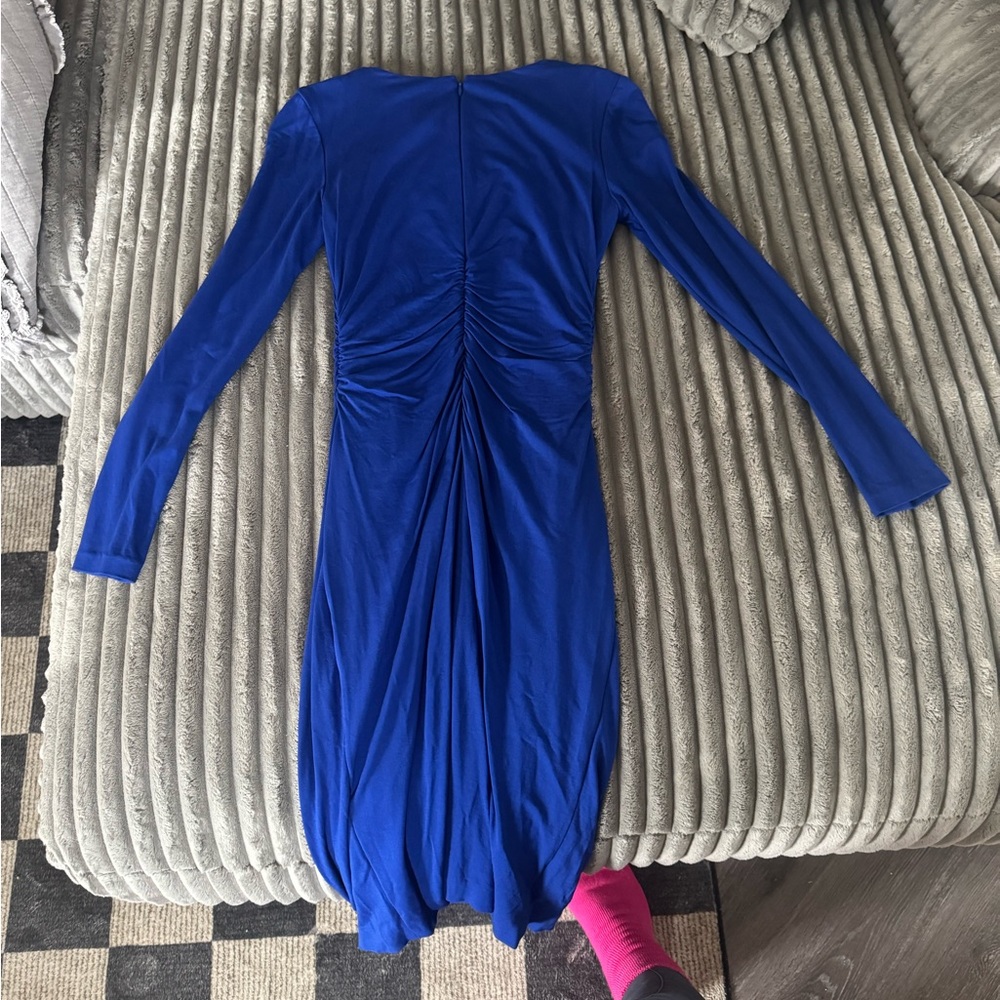 Acne Royal Blue Long Sleeve Dress